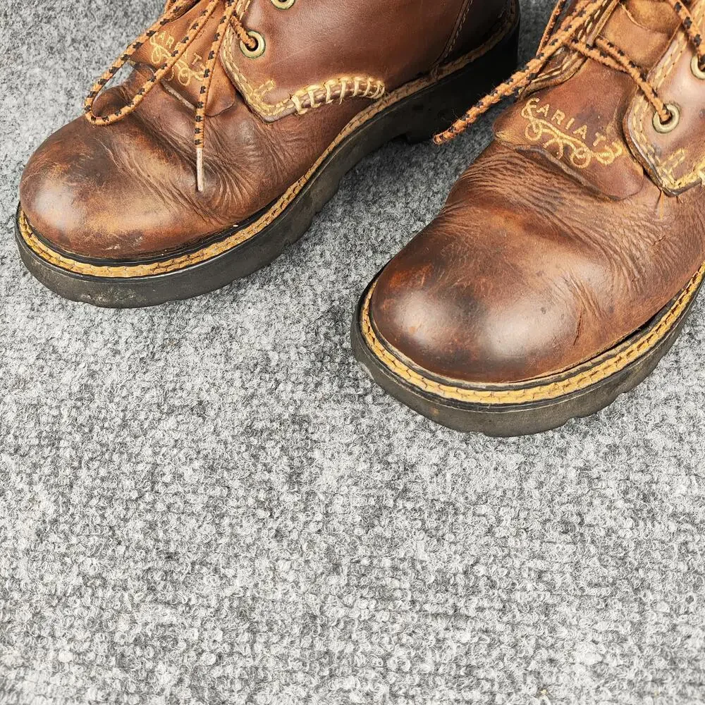 Ariat Boots Mens Size 5.5 Brown Leather Chukka Ankle Work Lace Up Round Toe